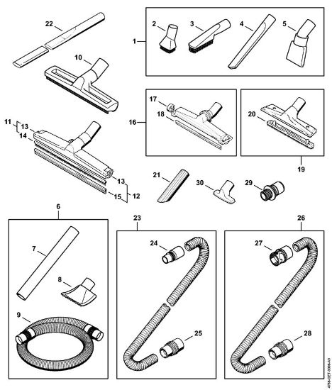 Usisivaci (SE) SE 133 ME Dodatni pribor della Marca Stihl
