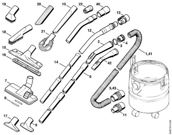 Usisivaci (SE) SE 80 Orodja, posebni pribor della Marca Stihl
