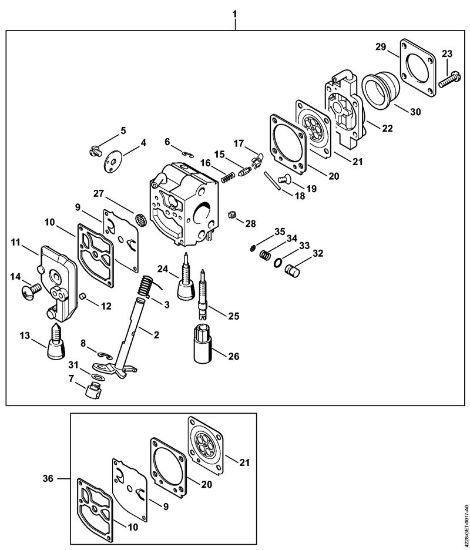 Å karje za živo mejo (HS) HS 45 Uplinjac C1Q-S67 della Marca Stihl