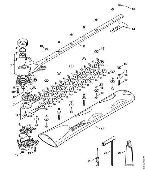 Å karje za živo mejo (HS) HS 46 C-E Gonilo, naprava za rezanje 550 mm della Marca Stihl