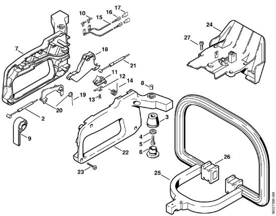 Å karje za živo mejo (HS) HS 72 Upravljalni rocaj HS 72 della Marca Stihl