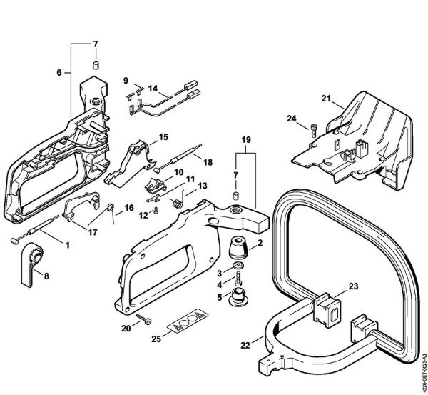 Å karje za živo mejo (HS) HS 75 Upravljalni rocaj HS 75 della Marca Stihl
