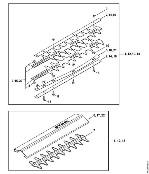Å karje za živo mejo (HS) HS 80 Naprava za rezanje   1 45 512 843 (42.1999) della Marca Stihl