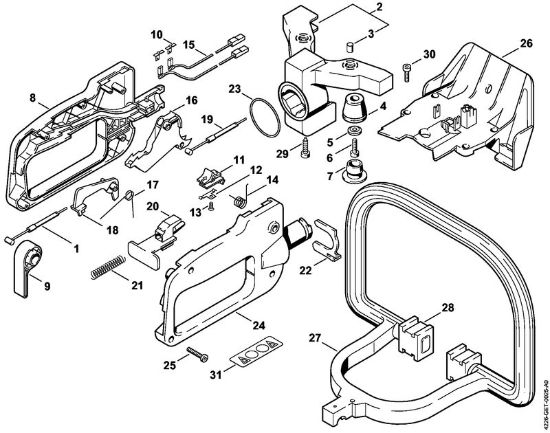 Å karje za živo mejo (HS) HS 80 Upravljalni rocaj HS 80 della Marca Stihl