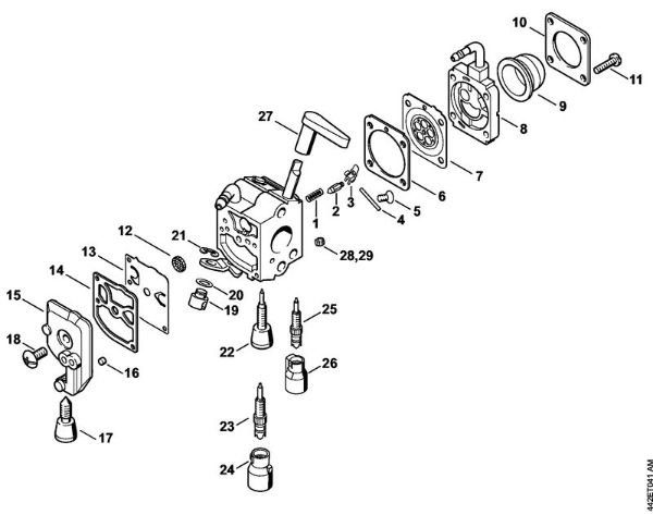 Å karje za živo mejo (HS) HS 81 T Uplinjac C1Q-S225, -S218, -S196, -S197, -S105, -S111, -S115, -S116 della Marca Stihl