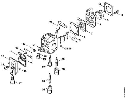 Å karje za živo mejo (HS) HS 86 R Uplinjac C1Q-S225, -S218, -S196, -S197, -S105, -S111, -S115, -S116 della Marca Stihl