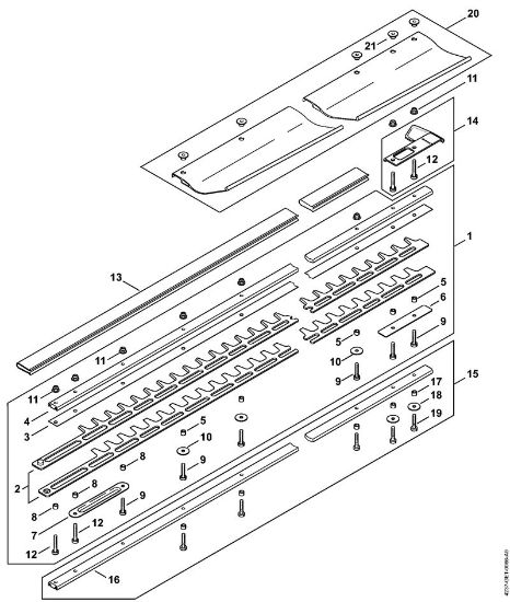 Å karje za živo mejo (HS) HS 87 T Naprava za rezanje 1000 mm T della Marca Stihl