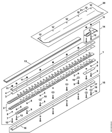 Å karje za živo mejo (HS) HS 87 T Naprava za rezanje 750 mm T della Marca Stihl