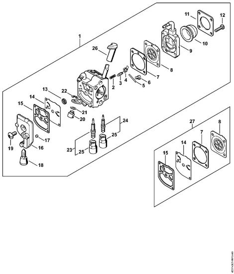 Å karje za živo mejo (HS) HS 87 T Uplinjac C1Q-S292 (41.2018) della Marca Stihl