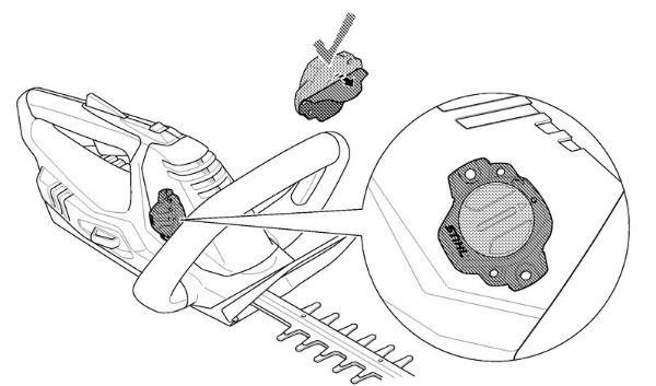 Akumulatorske škarje za živo mejo (HSA) HSA 45 Akumulatorske škarje za živo mejo, 500mm/20" Smart Connector della Marca Stihl