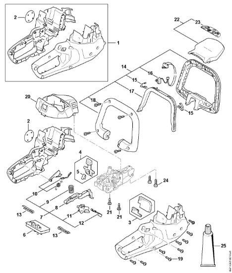 Slika Ohišje motorja, elektronski modul HSA 50.0