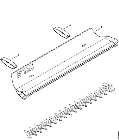 Akumulatorske škarje za živo mejo (HSA) HSA 66 Lovilna plocevina della Marca Stihl