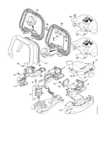 Slika Ohišje motorja, elektronski modul HSA 94 R