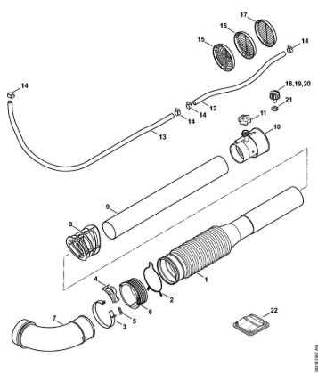 Å kropilne naprave (SR) SR 200 Nagubana cev, pihalna cev della Marca Stihl