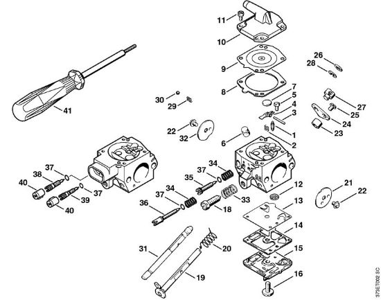 Å kropilne naprave (SR) SR 340 Uplinjac HD-28, HD-29, HD-45 della Marca Stihl