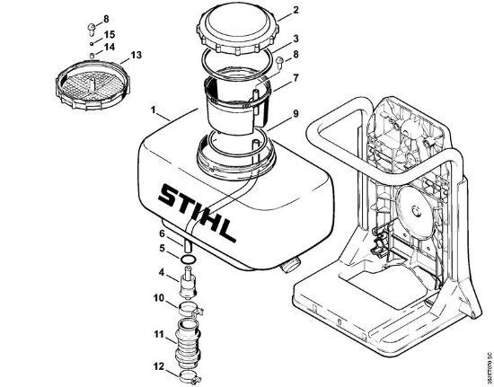 Å kropilne naprave (SR) SR 400 Posoda della Marca Stihl