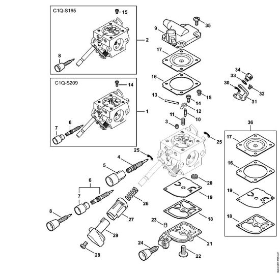 Å kropilne naprave (SR) SR 430 Uplinjac C1Q-S209, C1Q-S165 della Marca Stihl