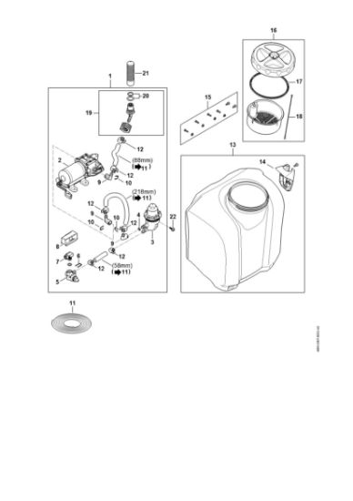 Slika Elektromotor, crpalka, Posoda SGA 85