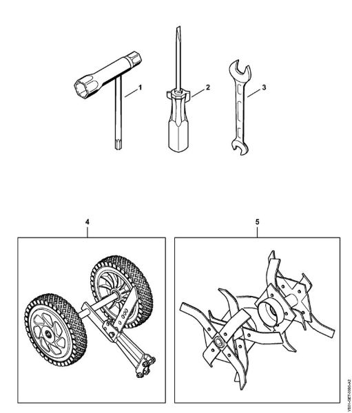 BC 230 BC 230 Orodja, pribor della Marca Stihl