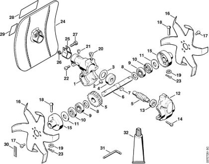 BC 3, BC 20, BC 30, BC 35, BC 40 BC 35 BC kultivator della Marca Stihl