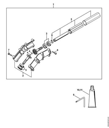 Akumulatorski višinski obvejevalnik (HTA) HTA 135 Kotni prenosnik della Marca Stihl