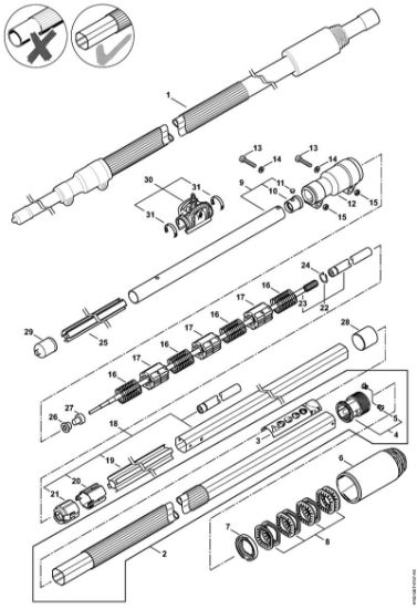 Višinski obvejevalnik (HT) HT 133 Rocaj della Marca Stihl