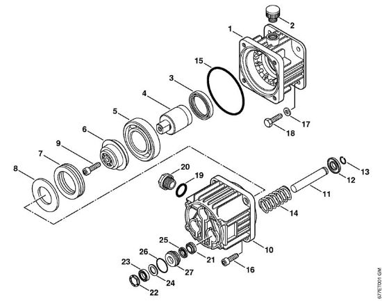 Bencinski visokotlacni cistilnik (RB) RB 302 crpalka della Marca Stihl