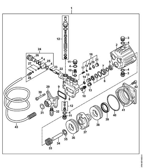 Bencinski visokotlacni cistilnik (RB) RB 400 Dirt Boss crpalka della Marca Stihl