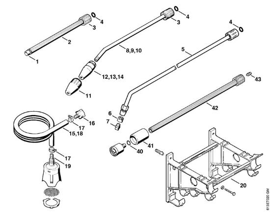 Elektricni visokotlacni cistilnik (RE) RB 220 K Orodja, pribor della Marca Stihl