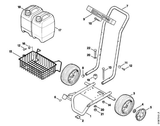 Elektricni visokotlacni cistilnik (RE) RB 220 K Transportno vozilo della Marca Stihl
