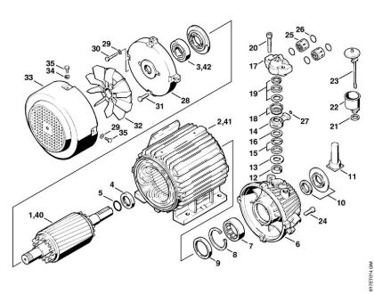 Elektricni visokotlacni cistilnik (RE) RB 400 K Elektromotor RE 400 K, RE 401 K, ohišje crpalke della Marca Stihl