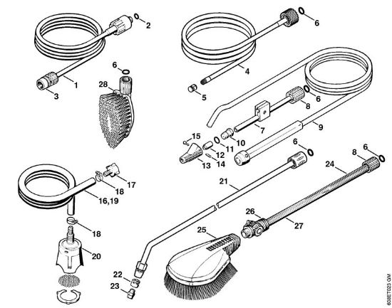 Elektricni visokotlacni cistilnik (RE) RE 101 K Orodja, pribor della Marca Stihl