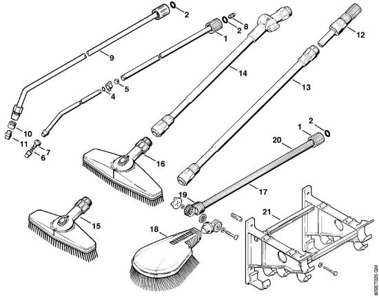 Elektricni visokotlacni cistilnik (RE) RE 102 K USA Orodja, pribor della Marca Stihl