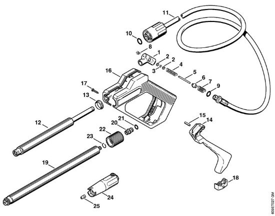 Elektricni visokotlacni cistilnik (RE) RE 102 K USA Pištola, brizgalna cev della Marca Stihl