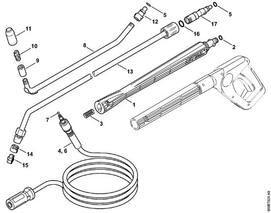 Elektricni visokotlacni cistilnik (RE) RE 106 K Dodatni pribor della Marca Stihl