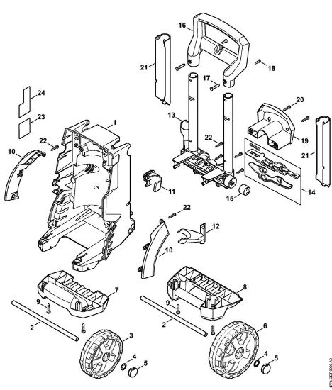 Elektricni visokotlacni cistilnik (RE) RE 109 Vozicek della Marca Stihl