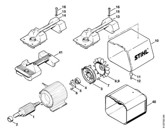 Elektricni visokotlacni cistilnik (RE) RE 110 K Rotor della Marca Stihl