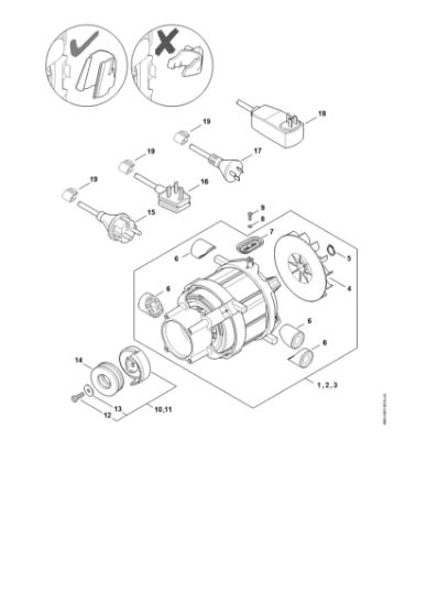 Slika Elektromotor, prikljucni kabel RE 110 PLUS
