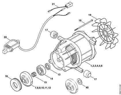 Elektricni visokotlacni cistilnik (RE) RE 116 K Elektromotor della Marca Stihl