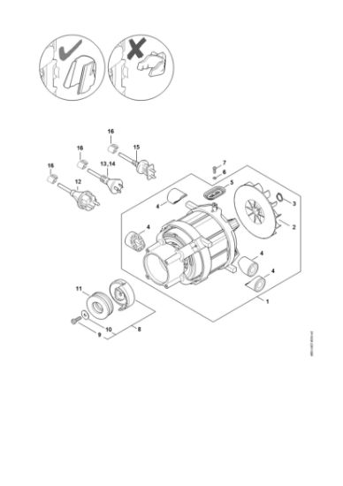 Slika Elektromotor, prikljucni kabel RE 120