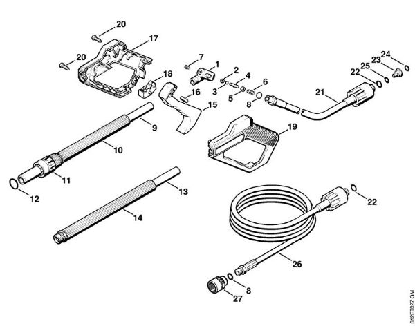 Elektricni visokotlacni cistilnik (RE) RE 120 K Pištola della Marca Stihl