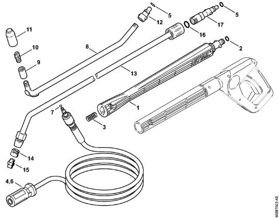 Elektricni visokotlacni cistilnik (RE) RE 126 K Dodatni pribor della Marca Stihl