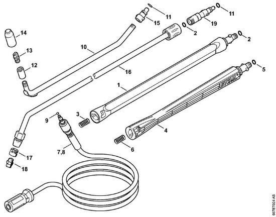 Elektricni visokotlacni cistilnik (RE) RE 127 PLUS Dodatni pribor della Marca Stihl