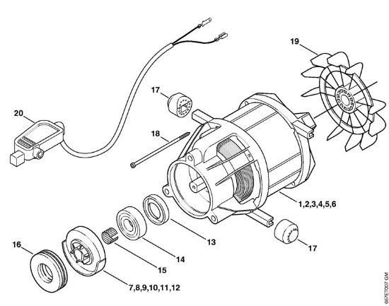 Elektricni visokotlacni cistilnik (RE) RE 127 PLUS Elektromotor della Marca Stihl
