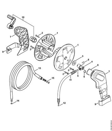 Elektricni visokotlacni cistilnik (RE) RE 128 PLUS Navijalni boben cevi RE 128 PLUS della Marca Stihl