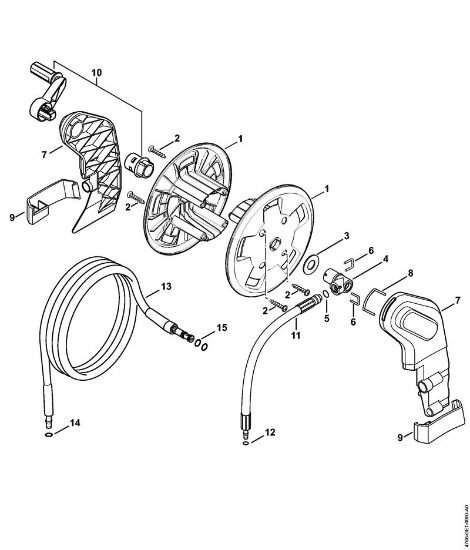 Elektricni visokotlacni cistilnik (RE) RE 128 PLUS Navijalni boben cevi RE 128 PLUS della Marca Stihl