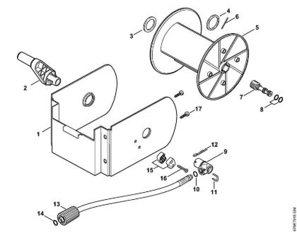 Elektricni visokotlacni cistilnik (RE) RE 141 K PLUS Navijalni boben cevi della Marca Stihl