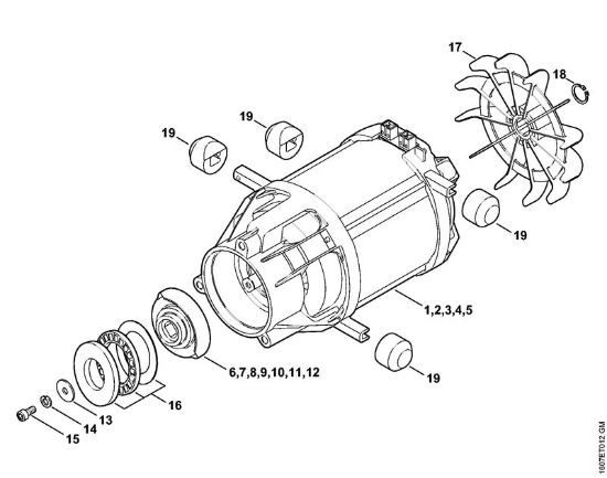 Elektricni visokotlacni cistilnik (RE) RE 143 Elektromotor della Marca Stihl