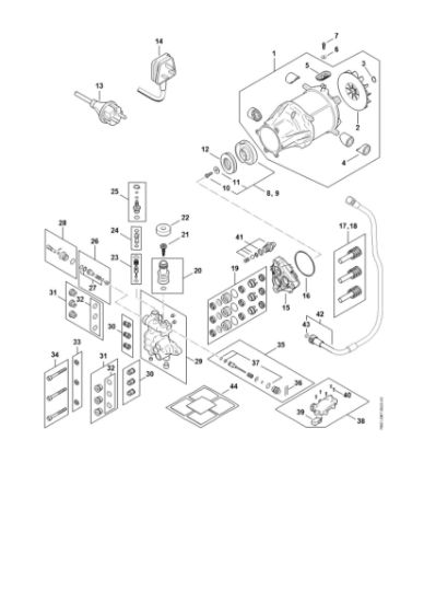 Slika Elektromotor, Prikljucni kabel, Ventilski blok, crpalka RE 150 PLUS RE 150 PLUS