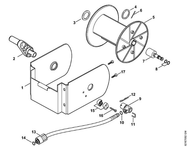 Elektricni visokotlacni cistilnik (RE) RE 160 K Navijalni boben cevi della Marca Stihl